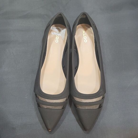 BRAND NEW ALDO POINTED TOE SLIP-ON WOMEN"S LEATHER FLAT G1 - Picture 1 of 13